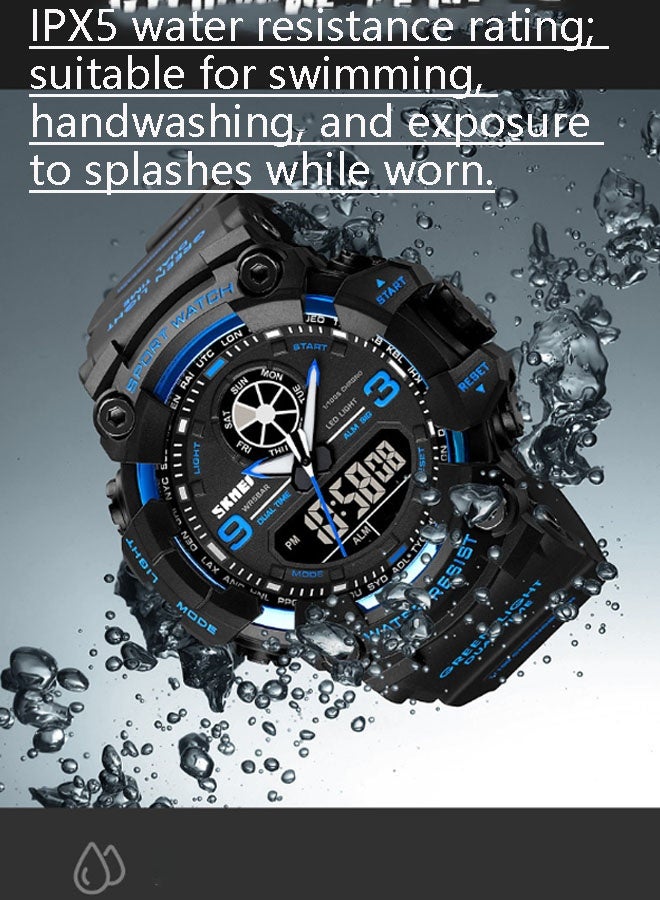 نيوترل ساعة رياضية خارجية مقاومة للماء SK-18 أنيقة وعصرية، مزودة بوظائف المؤقت والمنبه وساعة التوقيت والوظائف المضيئة للجنسين (ملونة) - Image 3